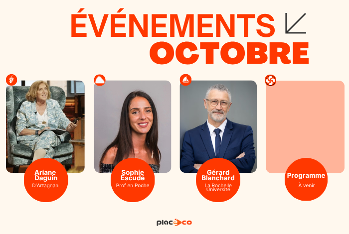 Éducation, entrepreneuriat et télévision : Placéco vous donne 4 rendez-vous en octobre