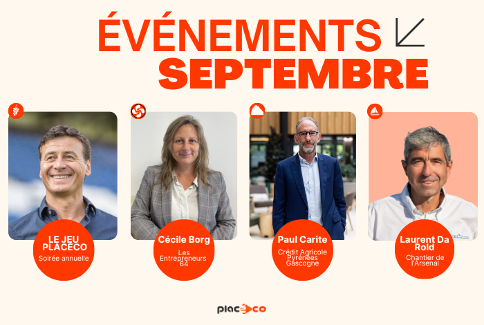 En septembre, Placéco fait sa rentrée avec 4 événements pour sa communauté